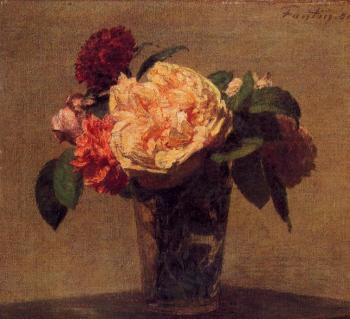 Henri Fantin-Latour : Flowers in a Vase